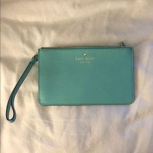 Kate Spade mint Wristlet